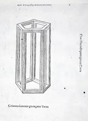 Columna Laterata Pentagona Vacua, Illustration from 